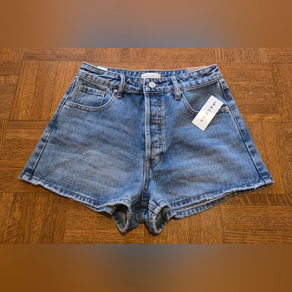 PACSUN High Rise Denim Festival Shorts Size 26